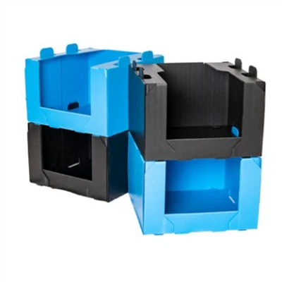 Coșuri de depozit Stackable ondulat
